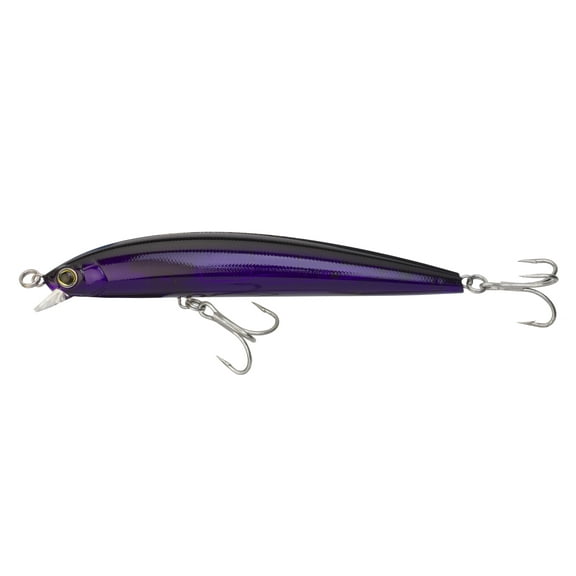 Yo-Zuri Hydro Minnow LC, 6" Hard Bait Lure, Black Purple