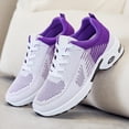thumbnail image 2 of EKVAHL Women's Comfort Bowling Shoes - Universal Slide Soles, Ultra Light-Weight Mesh Athletic Style, Comfortable Cushion Running Shoes Gym Workout Jogging Footwear Purple, 2 of 6