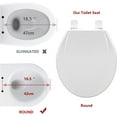 thumbnail image 3 of Toilet Seat Round,Toilet Seat with Toddler Seat Built in, Potty Training Toilet Seat Round Fits Both Adult and Child, with Soft Close, Easy Install and Clean - Fits Most Round Toilets, Pink, 3 of 8