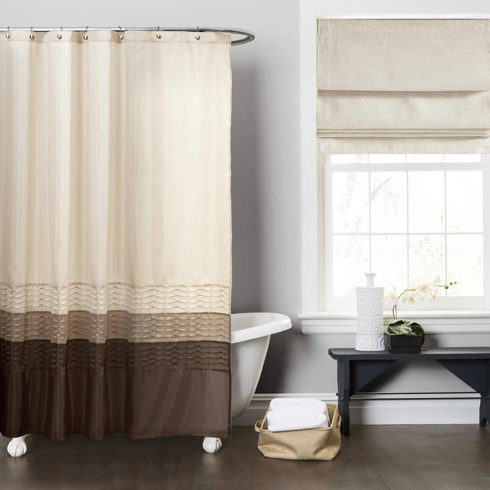Lush Decor Mia Stripe Polyester Shower Curtain Lush Decor Mia Stripe Polyester Shower Curtain