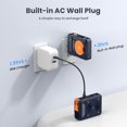thumbnail image 4 of Cargador Portatil Magnetico ummz Q7 10000mAh 5 en 1 con Enchufe de Pared y Carga Rapida 22.5W compatible con iPhone Apple Watch y AirPods, 4 of 5