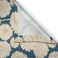 thumbnail image 3 of Ambesonne Aster Kitchen Curtains, Japanese Style Flower, 55"x39", Cream Dark Teal Rust, 3 of 3