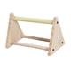 thumbnail image 5 of Soporte de madera para loros, triángulo de ejercicio, juguete interactivo para masticar, palo de pie Amarillo, 5 of 9