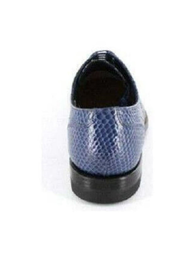 STACY ADAMS Mens Blue Animal Print Metal Eyelets Madison  display picture 1