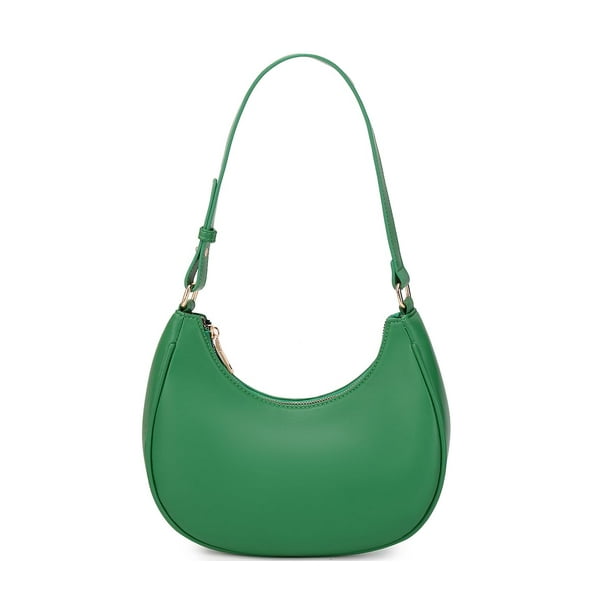 WSRYDJDL Crescent Bolsos de hombro para mujer lindo Hobo Tote bolso debajo del brazo monederos mini bolso de embrague con cierre de cremallera