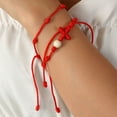 thumbnail image 4 of 2 Pcs/Set Kabbalah Red String for Good Luck for 7 Knots Braided Jewelry Gift for Wome, 4 of 8