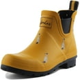 thumbnail image 6 of Joules Wellibob Women's Gold Duck Print Chelsea Rain Boot In Yellow Size 11, 6 of 6