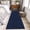 Blue, variant on Grey Runner Rug 2x6 FT,Non Slip Hallway Rugs,Vintage Leather Patterned Texture Solid Modern Washable Soft Floor Carpet Throw Runner Carpet Long Rugs for Entryway Kitchen Bedside Sliding Door