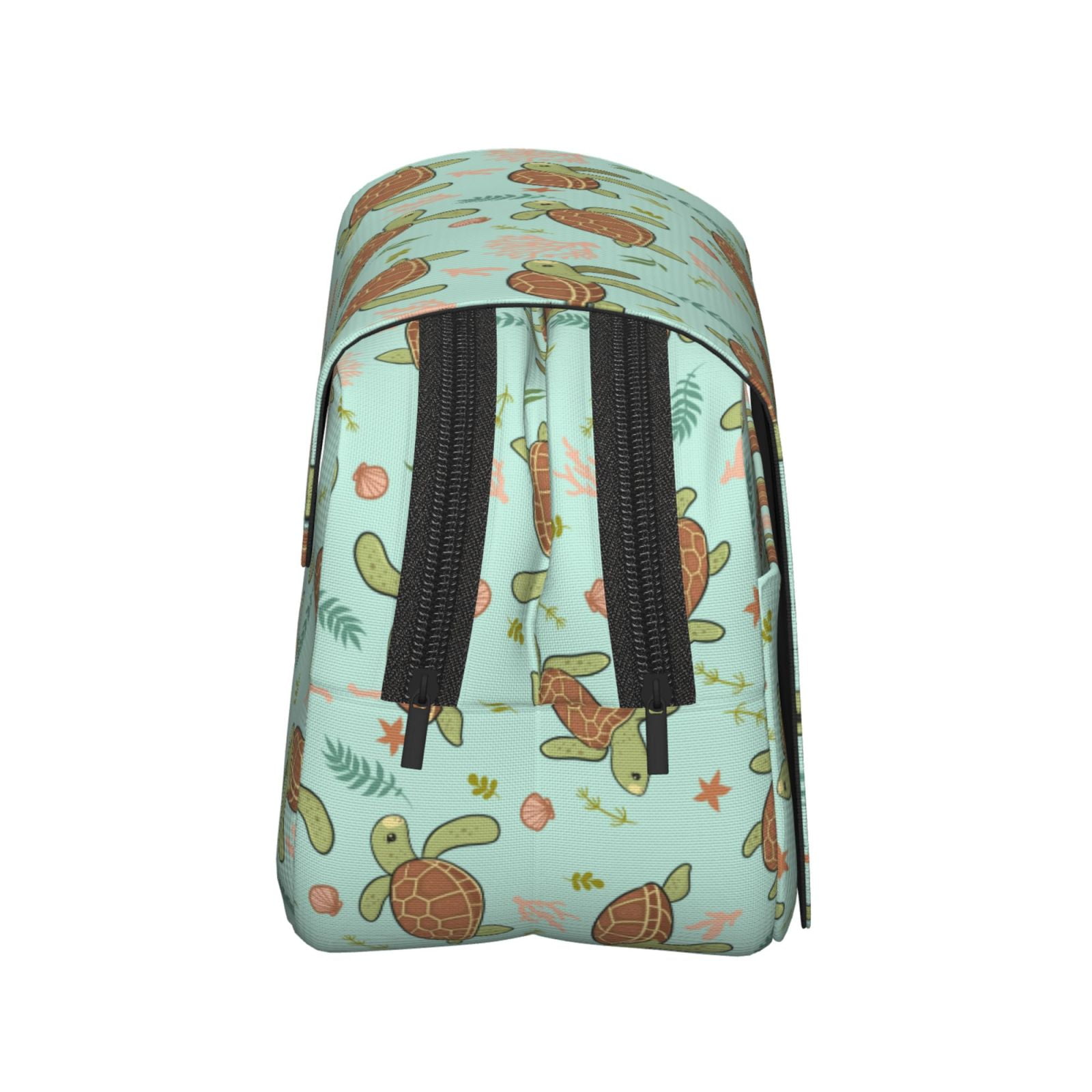Rateoe Cute Sea Turtles Pattern Double Clamshell Pen Case, Storage Organizer with Two Zipper Compartments– Holds Up to 50 Pencils & Pens