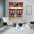 thumbnail image 5 of Cow Sunflower Kitchen Curtains Valances and Tiers Set of 3 Yellow Flower Bee Farms Animal Oil Painting Tier Curtains and Valance with Rod Pocket for Small Windows, 27.5"x36", 5 of 9