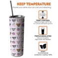 thumbnail image 6 of 20oz Cute Pitbull Terriers Dog and Flower Skinny Tumblers Stainless Steel Tumbler with Lid and Straw,Vacuum Insulated Double Wall Travel Tumbler Cups with Cleaning Brush for Coffee,Tea, 6 of 6