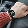 thumbnail image 2 of Compatible with Fitbit Versa/Lite/Versa2 Watch Bands for Women Men Stainless Steel Metal Replacement Watch Strap, 2 of 11
