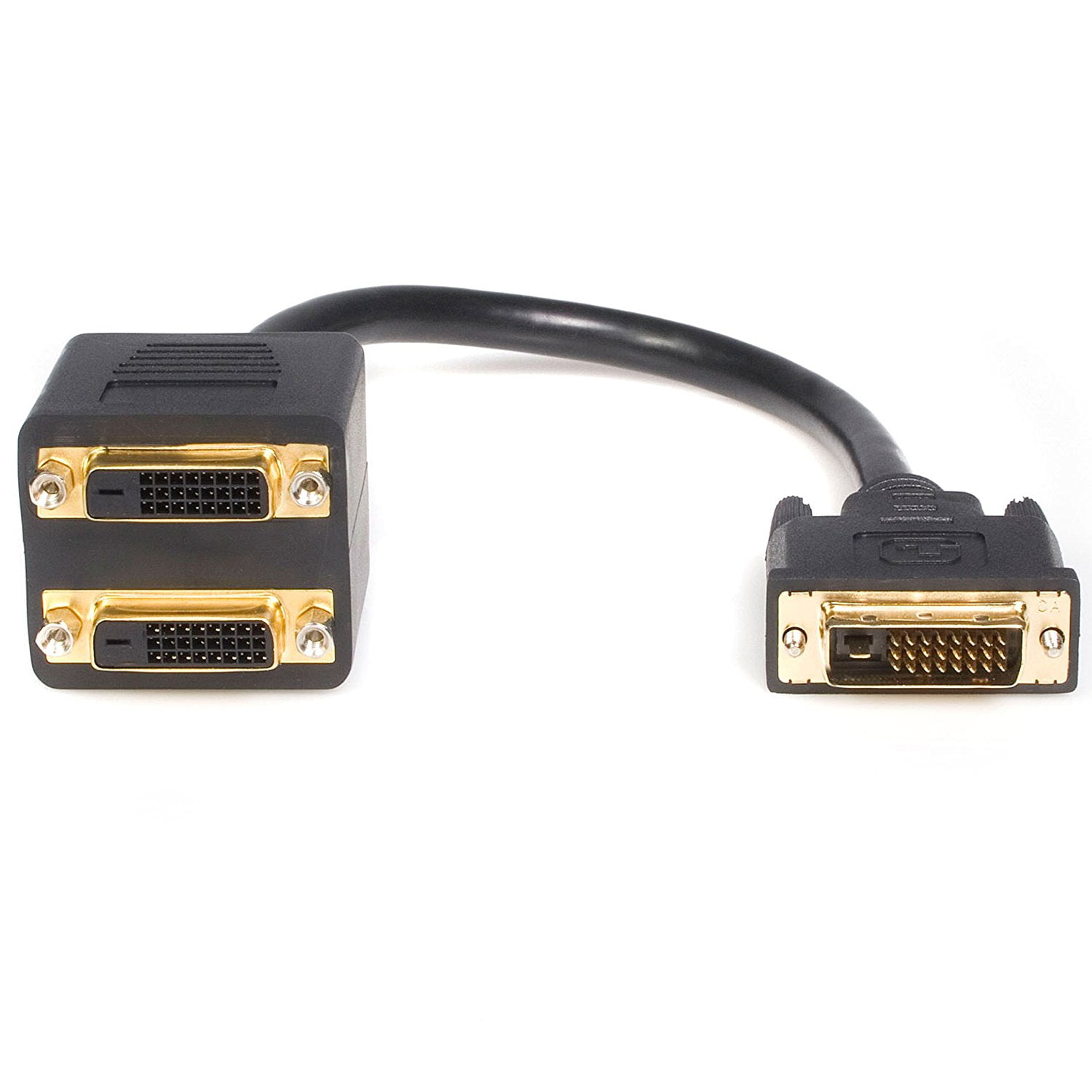 StarTech 1ft DVI Splitter Cable M F DVI D To 2x DVI D Dual Video Splitter For Your 