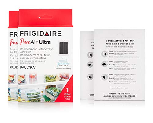 Frigidaire Pure Air Ultra Air Filter Replacement for Refrigerators, 2 pack, 6.5 in x 4.75 in,  (PAULTRA2PK)