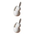 thumbnail image 2 of Monstrate Modern Ceramic Rabbit Figurine Easter Statue Crafts Bookcase Home Gift Decor 2piezas Tipo E, 2 of 6