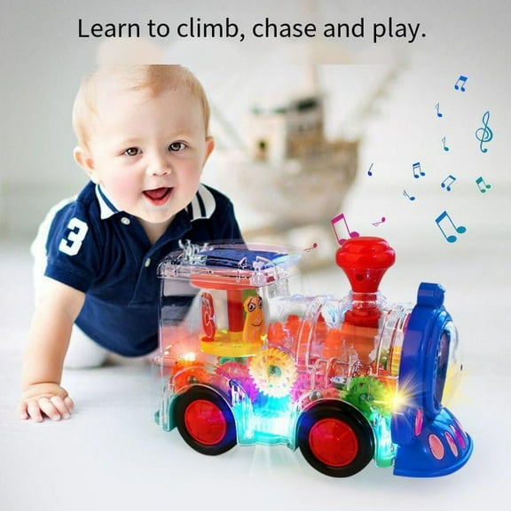 LEEYNEER Toy for 1 2 3 Year Old Boy/Girl  Baby Toy 6 to 12 Months Electric Train Toys for