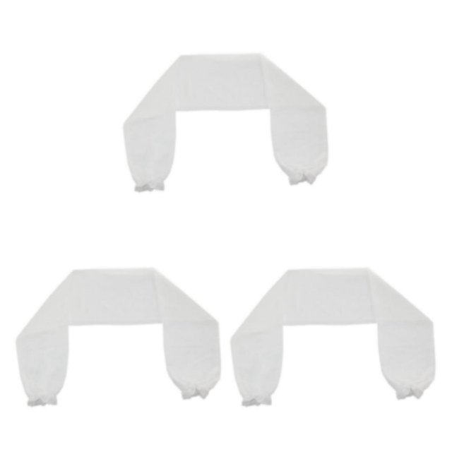 kurtrusly Boléro en Chiffon à Manches Longues Tendance pour Femmes Blanc 3ensemble