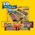 Mars Chocolate Bars Variety Pack – Full-Size (30 Pack)- With Olive White Bowl By OMA