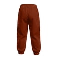 thumbnail image 5 of TinyBloomm Child Boys Girls Cargo Pants Casual Summer Kids Solid Trousers With Pockets, Size 5-6 Years, 5 of 8