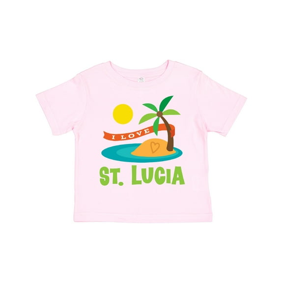 Inktastic I Love St Lucia Boys or Girls Toddler T-Shirt