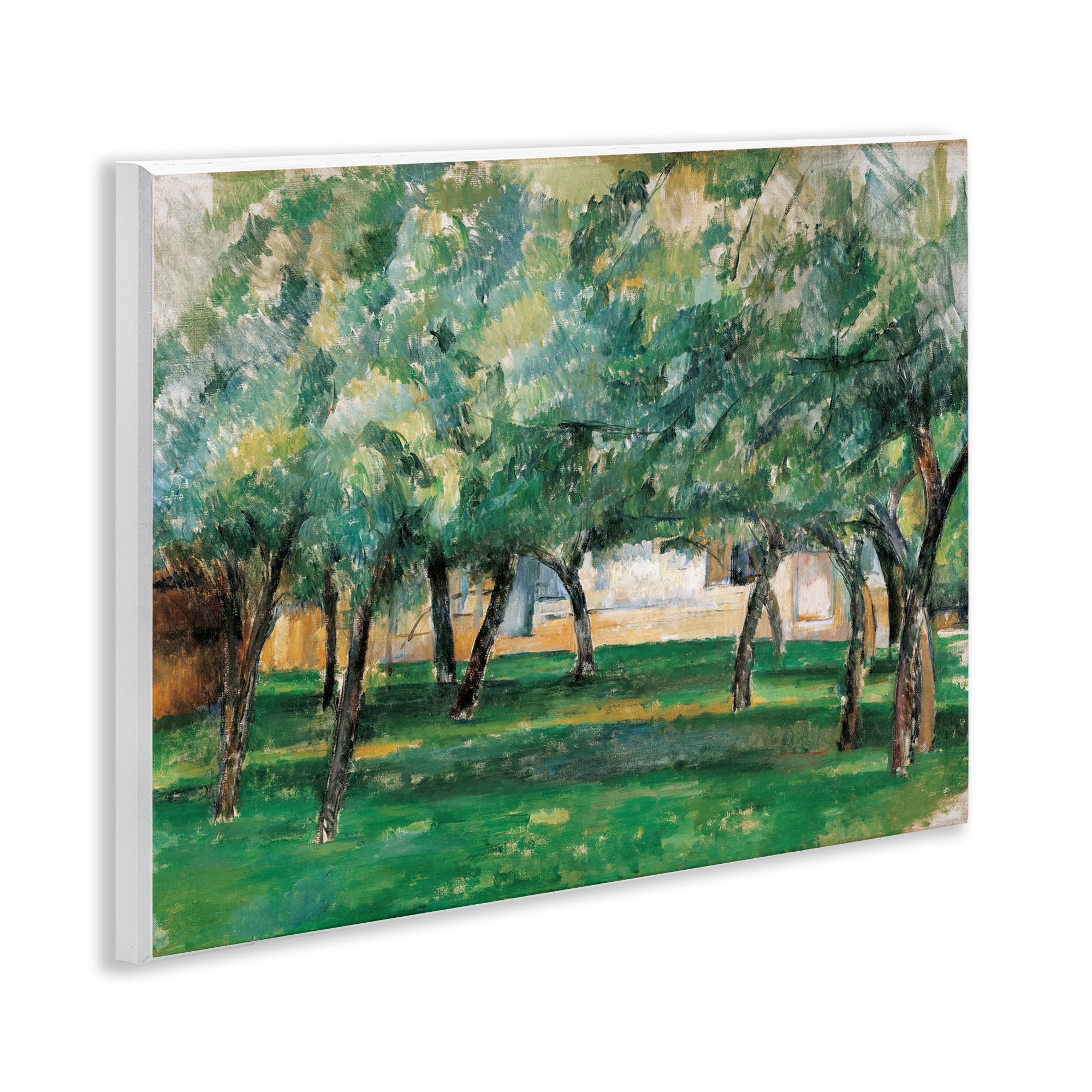 Stupell Industries Classic Cezanne Farm in Normandy Landscape & Nature Painting Unframed Art Print Wall Art, 14 x 11