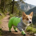 thumbnail image 7 of Full Coverage 4-Legged Dog Raincoat Waterproof All-Weather Pet Jumpsuit Adjustable Strap Dog Rain Jacket for Small Medium Dogs Corgi Outdoor Walking Hiking(2XL), 7 of 7