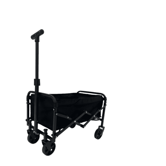 Heavy Duty Folding Utility Cart with 360° Swivel Wheels, 680 LBS Capacity, Portable Large Capacity Rolling Wagon for Camping, Shopping, Travel  Outdoor Adventures, Red/Black