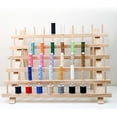 Wooden Thread Rack, Folding Thread Holder Practical 60 Spools Safe Eco ...