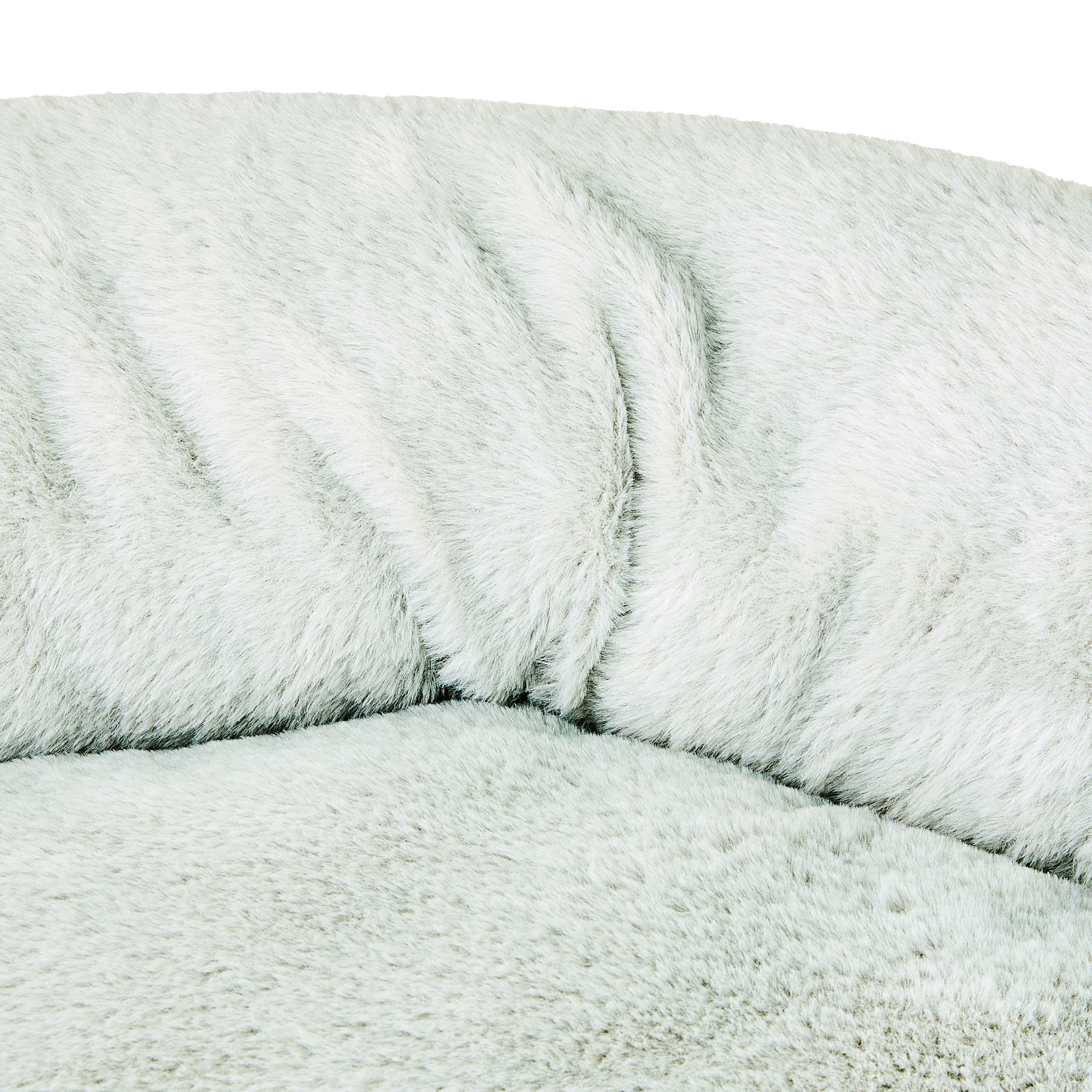 Vibrant Life Extra Large Round Orthopedic Pet Bed, Gray, 35"