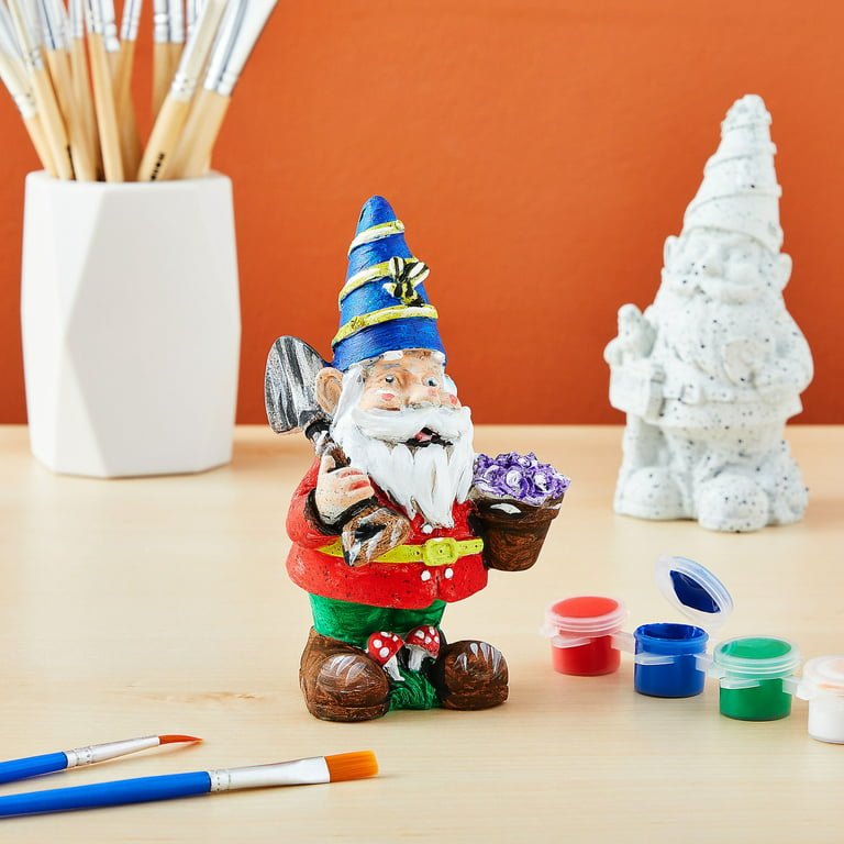2 Pack Ceramics to Paint - Paint Your Own Garden Gnome Statues