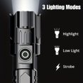thumbnail image 3 of Dvumao Camping Lights, Portable USB Rechargeable Strong Light Flashlight, Gift for Friend, 3 of 9