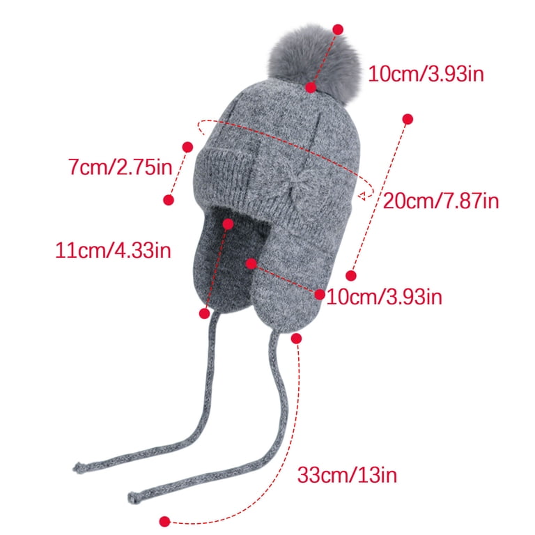 Womens Winter Trapper Hats with Pompom Warm Snow Wear Fuzzy  display picture 3