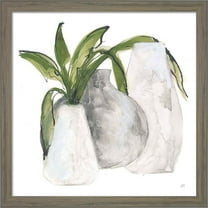 Great Art Now Three Vases II by Chris Paschke, Framed Wall Art, 13W x 13H