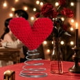 thumbnail image 6 of 1Pc Valentine Day Red Heart Tree Topper,Handmade Knitted Crochet Heart Tree Topper - Love Themed Valentine's Day Decoration,Mini Holiday Tree Decoration Ornament with Spiral Base,Red,6.3x8.3", 6 of 8