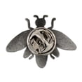 thumbnail image 2 of PinMart's Antique Silver Bee Insect Animal Spring Summer Lapel Pin, 2 of 2