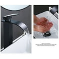 thumbnail image 4 of Back to school Bathroom Faucet Single Lever Spring Mixer Tap With Ceramic Cartridge 360° Swivel Spout For Vanity/ (/ Black), 4 of 9