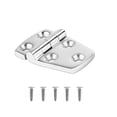 thumbnail image 1 of Bote de acero inoxidable bisagra corto de bisagra portátil espejo desmontable escotilla pulido bisagras de bisagras de pesca hardware con 5 tornillos Yuarrent TO001137-00, 1 of 7