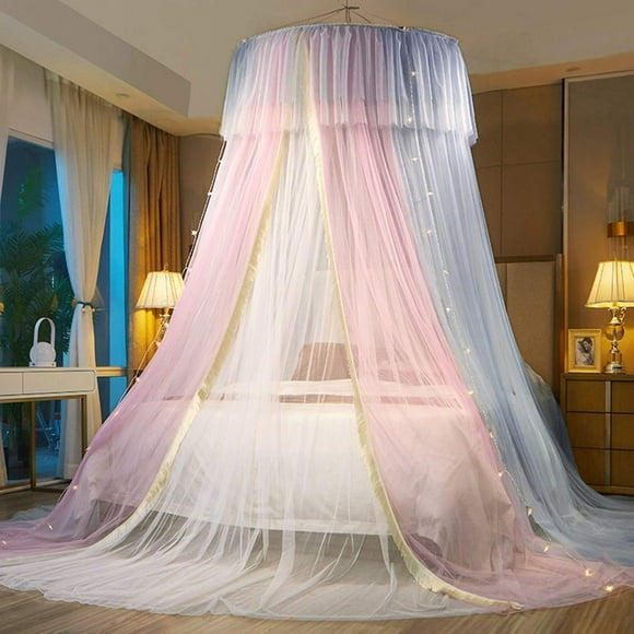 Dosel para Cama VETHIN Princesa para Niñas con Doble Capa de Malla Transparente