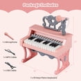thumbnail image 2 of Costway 13 in Height Mini Keyboard Piano for Kids 25 Keys Electric Piano w/Music Stand & Microphone, 2 of 10