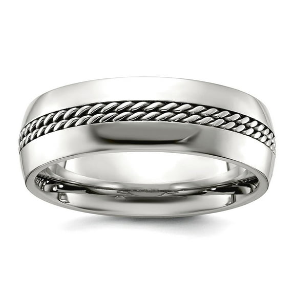 Stainless Steel Polished With Chain Ankle Bracelet Inlay 7mm Center 10 Inch Anklet for Women and Men