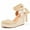 Camel, variant on Womens Platform Closed Toe Ankle Strap Lace Up Summer Shoes Espadrilles Wedge Sandals