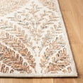 thumbnail image 3 of SAFAVIEH Capri Proinsias Leaves Wool Runner Rug, Ivory/Brown, 2'3" x 5', 3 of 10