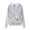 Light Gray, variant on Gyujnb Lined Maternity Hoodie Fuzzy Pom Pom Drawstring Flip Button Pet Carrier Pocket Print Embroidery Button Loose Unisex Sweatshirt,XS