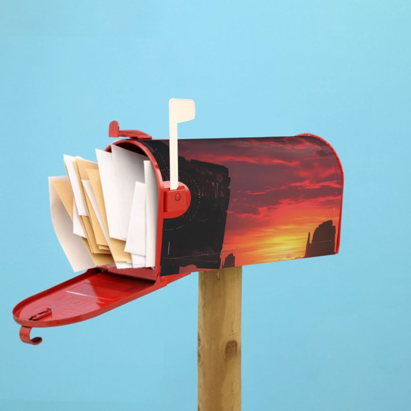 Kdxio Magnetic Mailbox Cover 21x18 in Mailbox Cover Outdoor Decoration Holiday Mailbox Covers for Home Garden Yard-21x18 in
