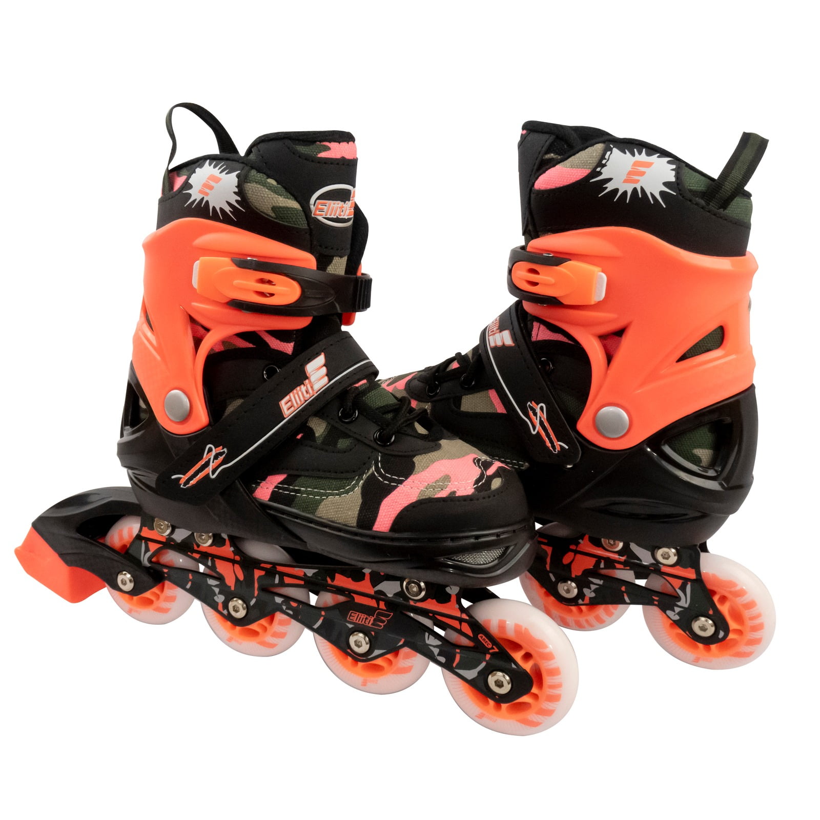 Eliiti Adjustable Kids Inline Skates for Girls Boys Size 13J to 9