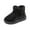 Black, variant on VMESZQFG Anti-Slip Boots for Girls Kids Girls Boots Children's Leather Snow Boots Warm Cotton Thick Short Boots foreign Trade Cotton Shoes Little Girls High Heel Shoes Red