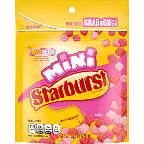 Starburst Minis Fave Reds Stand Up Pouch, 8 oz - Case of 8