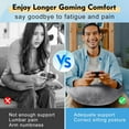 thumbnail image 4 of Gaming Pillow Arm Support Pillow for Bed & Sofa: Ergonomic U-Shaped Lap Pillow with Elbow Rest for Adults & Kids - Reduces Arm Pain & Fatigue During Gaming, Reading, Working & Crocheting, 4 of 14