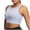 Blue, variant on Njagoc3 Women's Longline Sports Bra Wire Free Push Up with Cutout Back & Thick Support Band