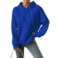 thumbnail image 1 of Mode Femmes Sweat à Capuche en Tricot Torsadé Pull Décontracté Manches Longues Ample, 1 of 3